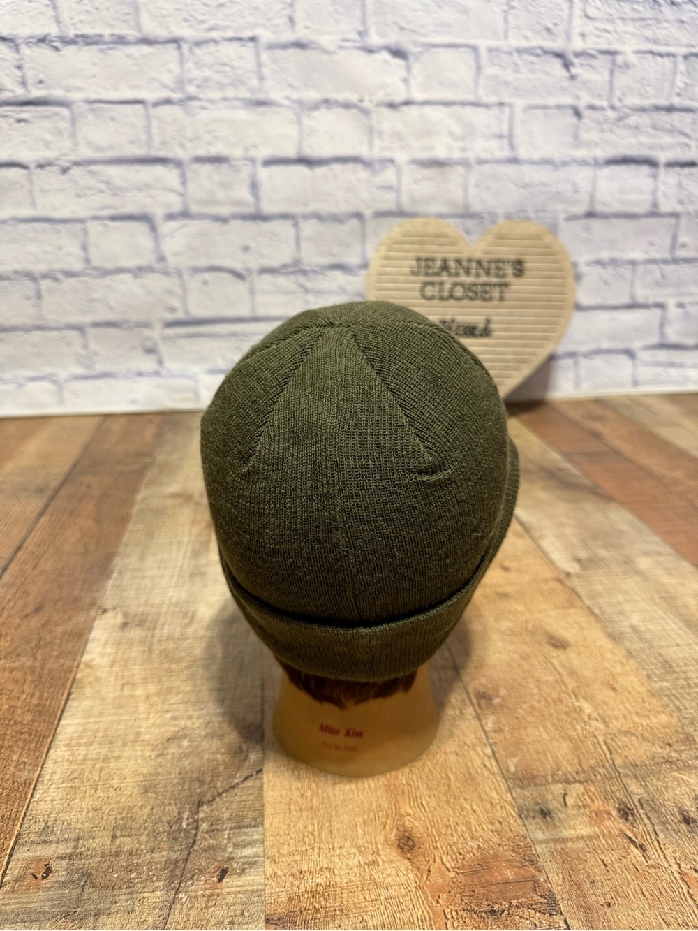 Mil-Tec by Sturm Olive Green 100% Wool Jeep Cap / Watch Cap with Brim US Army St - Picture 5 of 10